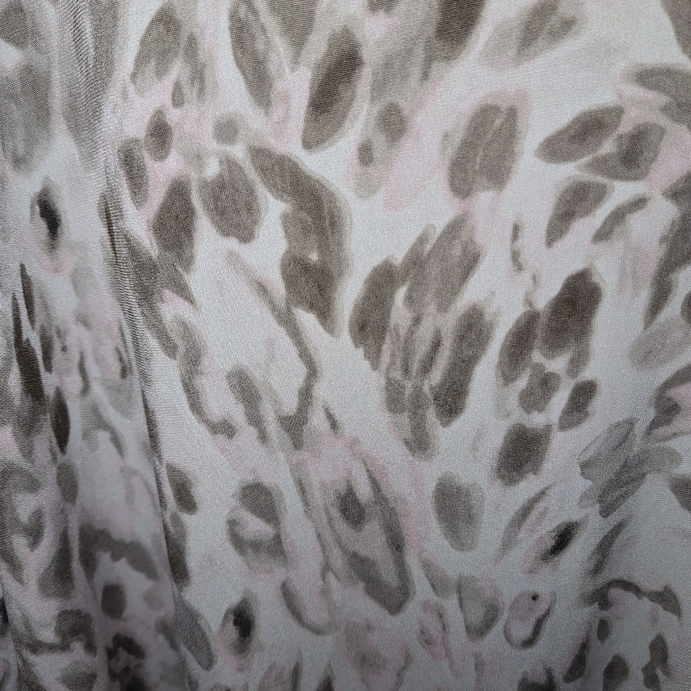 Chico's Animal Print Cowl Neck Long Sleeve Shirt - Picture 4 of 6